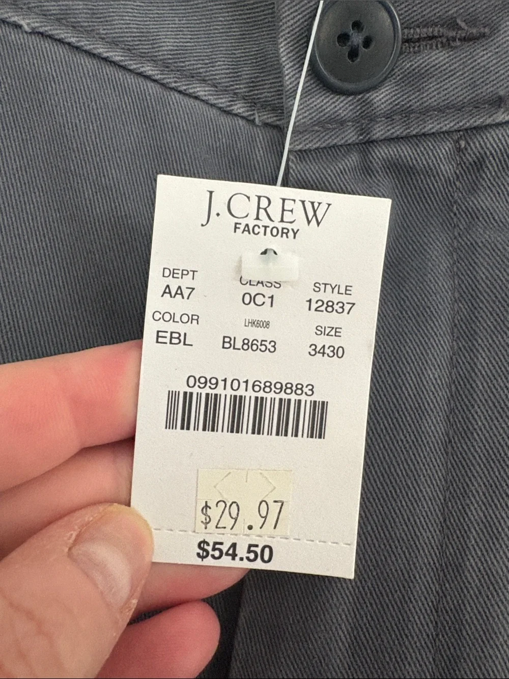 J. Crew slate grey Chino Pants - Straight Leg